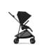 Коляска прогулочная Cybex Melio Carbon (с дождевиком), Moon Black (Черный)