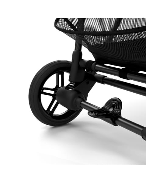 Коляска прогулочная Cybex Melio Carbon (с дождевиком), Moon Black (Черный)