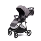 Коляска прогулочная Peppy Amici LX, Grey / шасси Black Chrome