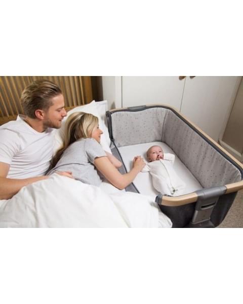 Колыбель Tutti Bambini CoZee c колёсами Oak and Charcoal