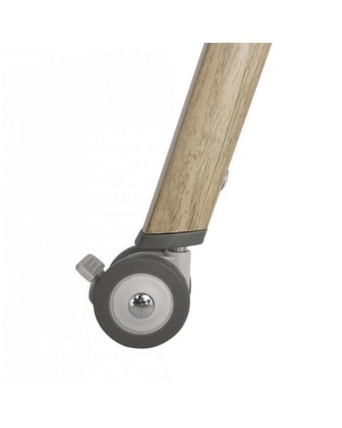 Колыбель Tutti Bambini CoZee c колёсами Oak and Charcoal