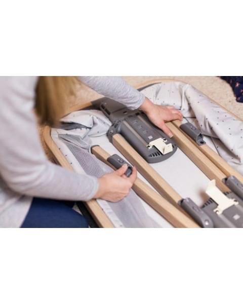 Колыбель Tutti Bambini CoZee c колёсами Oak and Charcoal