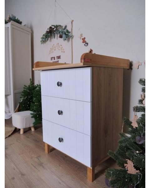 Комод пеленальный Rant Bamboo 600/3 Cloud white