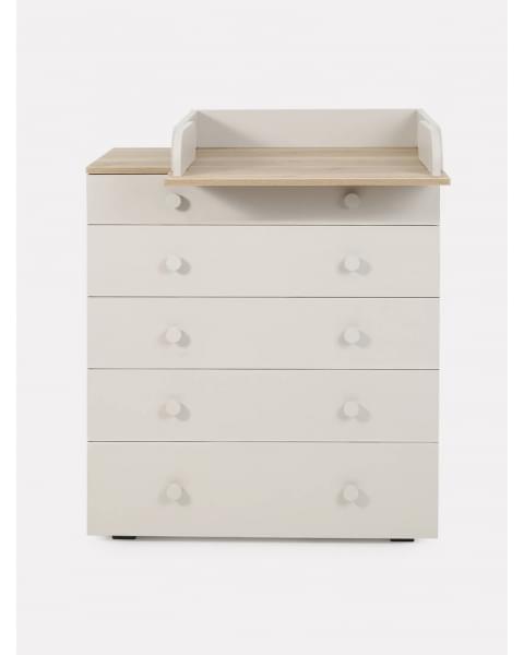Комод пеленальный Rant Levi 80/5 с органайзером Crystal beige