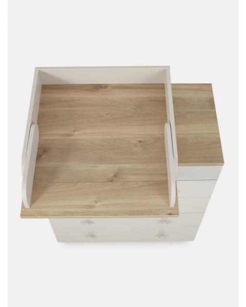 Комод пеленальный Rant Levi 80/5 с органайзером Crystal beige