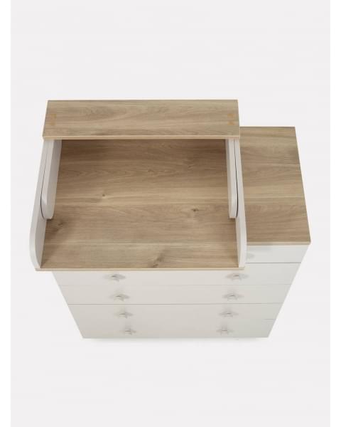 Комод пеленальный Rant Levi 80/5 с органайзером Crystal beige