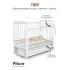 Кровать детская Pituso TINY ящик-маятник/колесо Белая аляска