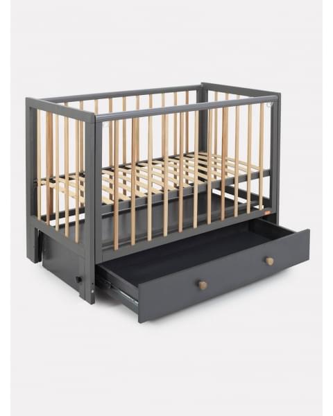 Кроватка Rant Indy Box маятник Moon grey