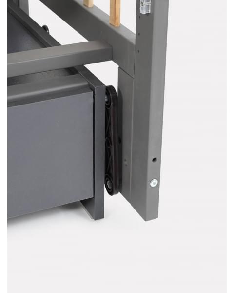 Кроватка Rant Indy Box маятник Moon grey