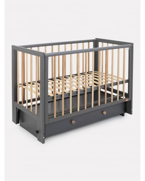 Кроватка Rant Indy Box маятник Moon grey