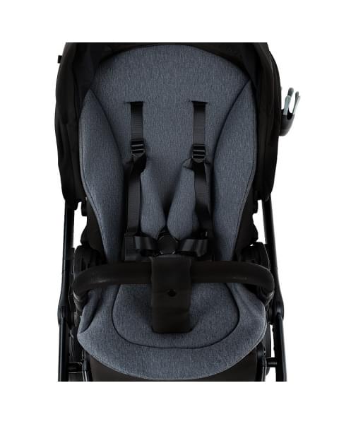 Детская коляска Roan Sol Vintage Leather 2.0 3 в 1 с автокреслом Tutis Elo Lux Edusky Black SL/10/L Black/Black/руч.Черный