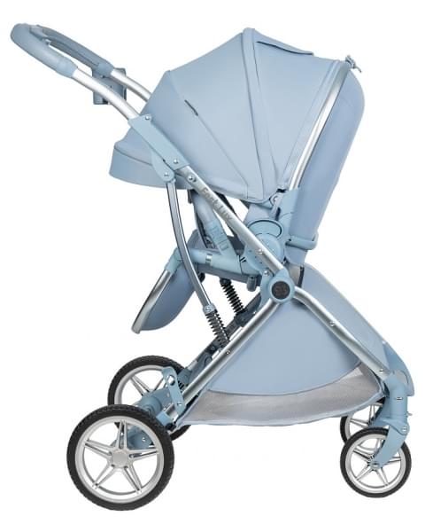 Детская прогулочная коляска Farfello Fest Lux Небесно-голубой FL-8 цветная рама