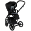 Детская коляска Roan Sol Vintage Leather 2.0 3 в 1 с автокреслом Tutis Elo Lux Edusky Black SL/10/L Black/Black/руч.Черный