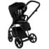 Детская коляска Roan Sol Vintage Leather 2.0 3 в 1 с автокреслом Tutis Elo Lux Edusky Black SL/10/L Black/Black/руч.Черный