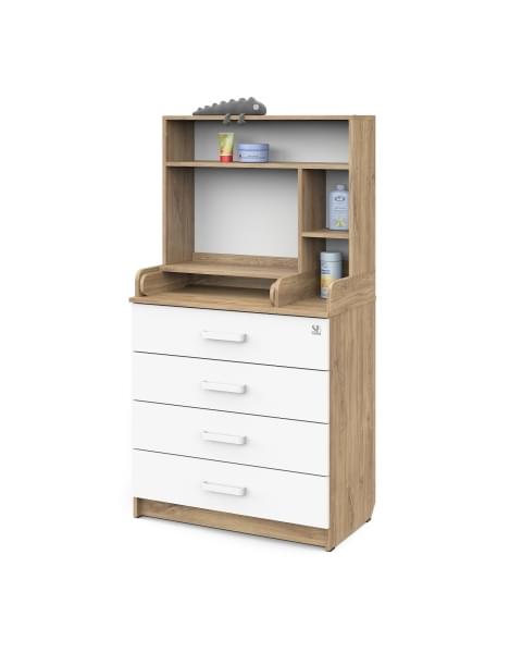 Пеленальный комод Sweet Baby Albero New Дуб канзас/аляска белая