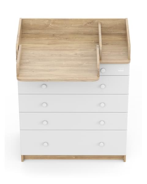 Пеленальный комод Sweet Baby Marsala Дуб канзас/Белый