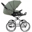 Детская коляска Roan Bass Next Classic 2.0 d14 3 в 1 с автокреслом Tutis Elo Lux EduSky Black BSNC/92/2 Sage Green/Black/руч.Black