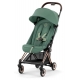 Прогулочная коляска Cybex Coya Leaf Green с дождевиком и бампером/Rosegold