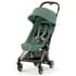 Прогулочная коляска Cybex Coya Leaf Green с дождевиком и бампером/Rosegold