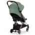 Прогулочная коляска Cybex Coya Leaf Green с дождевиком и бампером/Rosegold