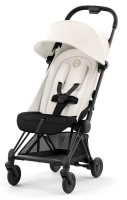 Прогулочная коляска Cybex Coya Off White с дождевиком и бампером/Matt Black