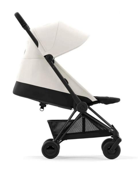 Прогулочная коляска Cybex Coya Off White с дождевиком и бампером/Matt Black