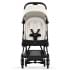 Прогулочная коляска Cybex Coya Off White с дождевиком и бампером/Matt Black