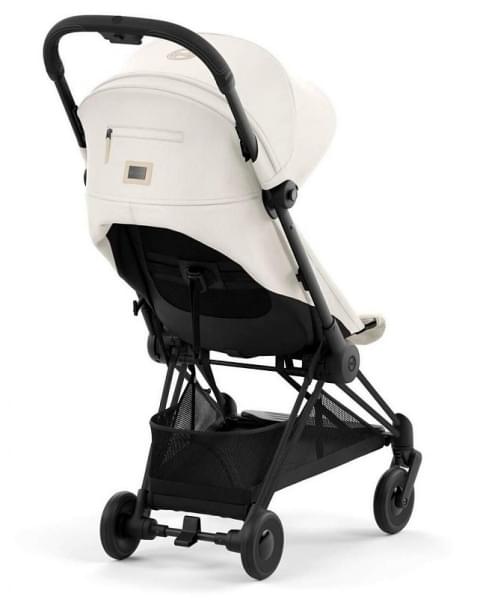 Прогулочная коляска Cybex Coya Off White с дождевиком и бампером/Matt Black