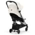 Прогулочная коляска Cybex Coya Off White с дождевиком и бампером/Matt Black