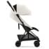 Прогулочная коляска Cybex Coya Off White с дождевиком и бампером/Matt Black