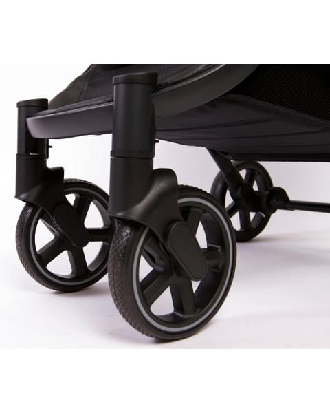 Прогулочная коляска Peppy Polo 2.0 rose black хром рама, сумка