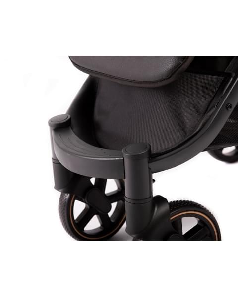 Прогулочная коляска Peppy Polo 2.0 rose black хром рама, сумка