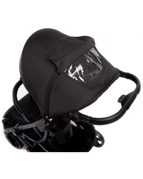 Прогулочная коляска Peppy Polo 2.0 rose black хром рама, сумка