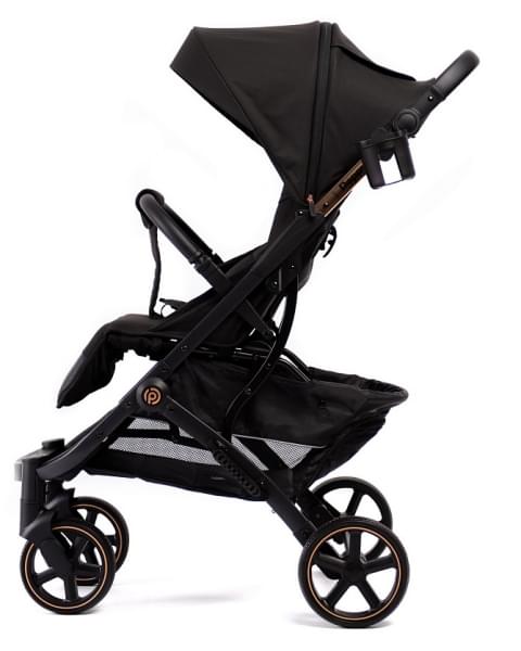 Прогулочная коляска Peppy Polo 2.0 rose black хром рама, сумка