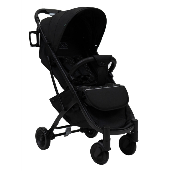 Прогулочная коляска Sweet Baby Compatto, Black (Черный)