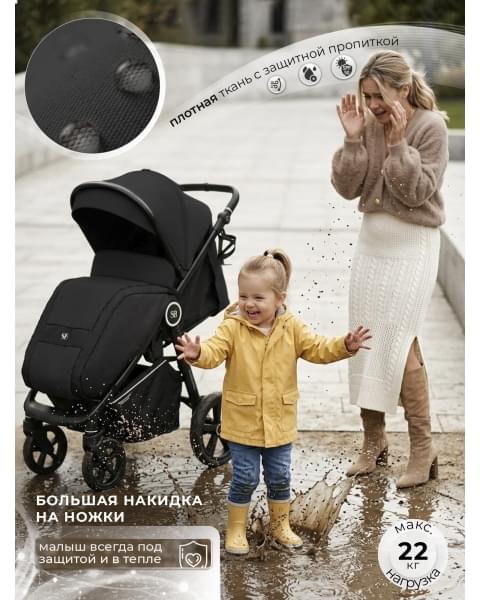 Прогулочная коляска Sweet Baby Contente Plus Basic Black