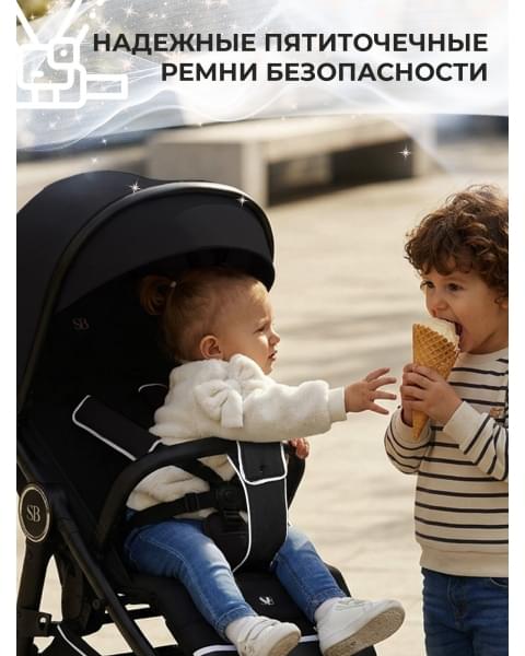 Прогулочная коляска Sweet Baby Contente Plus Basic Black