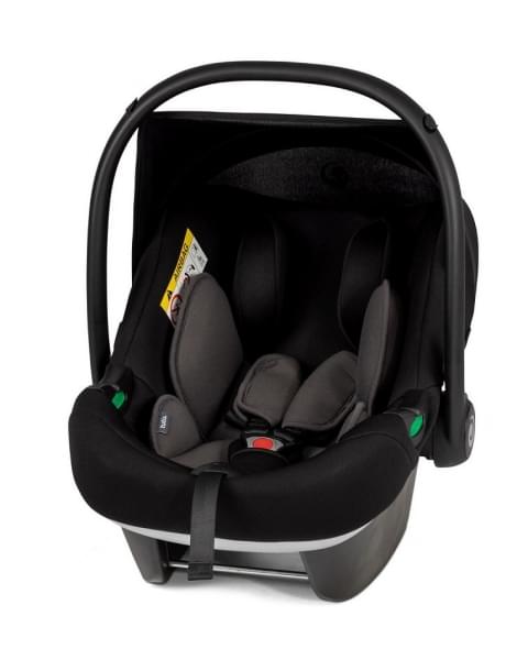 Детская коляска Roan Sol Vintage Leather 2.0 3 в 1 с автокреслом Tutis Elo Lux Edusky Black SL/13/L Misti Mint/Grey/руч. Серый