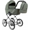 Детская коляска Roan Bass Next Classic 2.0 d14 3 в 1 с автокреслом Tutis Elo Lux EduSky Black BSNC/92/2 Sage Green/Black/руч.Black