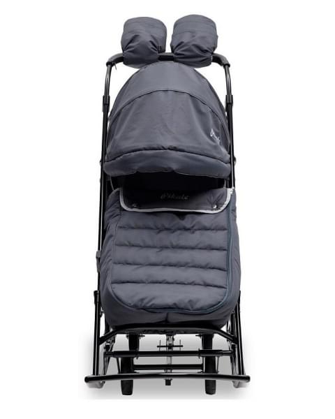 Детские санки-коляска Pikate Onyx серый