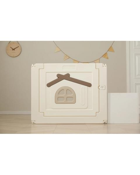 Большой детский игровой манеж UNIX Kids Classic Tree House 130 x 130 Camel