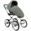 Детская коляска Roan Bass Next Classic 2.0 d14 3 в 1 с автокреслом Tutis Elo Lux EduSky Black BSNC/92/2 Sage Green/Black/руч.Black