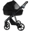 Детская коляска Roan Sol Vintage Leather 2.0 3 в 1 с автокреслом Tutis Elo Lux Edusky Black SL/10/L Black/Black/руч.Черный