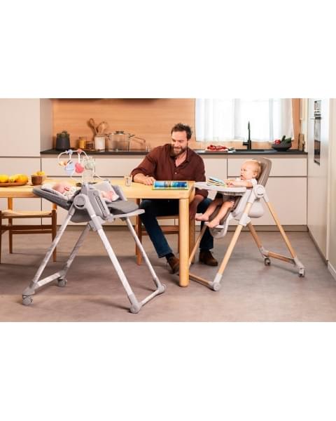 Стульчик для кормления Chicco Polly Armonia, Carrara (Серый)