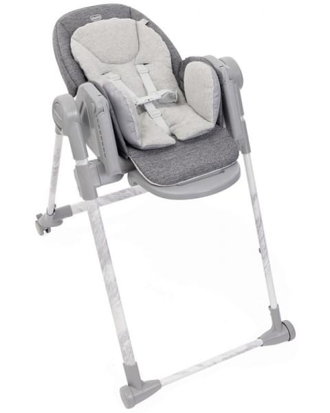 Стульчик для кормления Chicco Polly Armonia, Carrara (Серый)