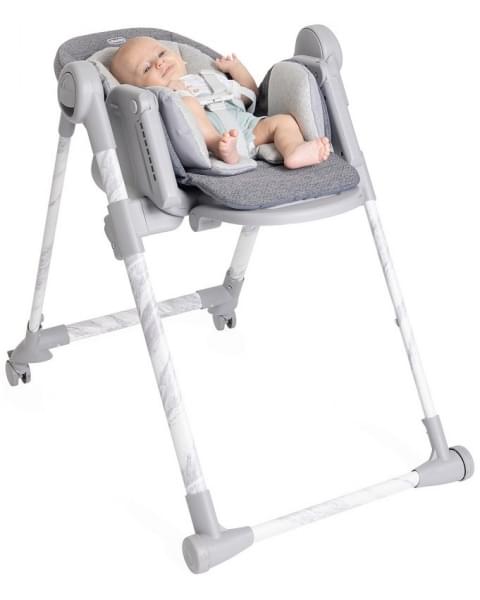 Стульчик для кормления Chicco Polly Armonia, Carrara (Серый)