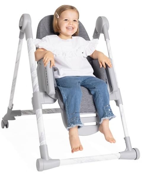Стульчик для кормления Chicco Polly Armonia, Carrara (Серый)