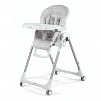 Стульчик для кормления Peg-Perego Prima Pappa Follow Me, Linear Grey (Серый в полоску)