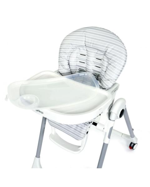 Стульчик для кормления Peg-Perego Prima Pappa Follow Me, Linear Grey (Серый в полоску)
