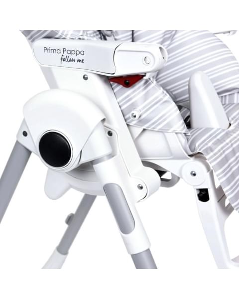 Стульчик для кормления Peg-Perego Prima Pappa Follow Me, Linear Grey (Серый в полоску)